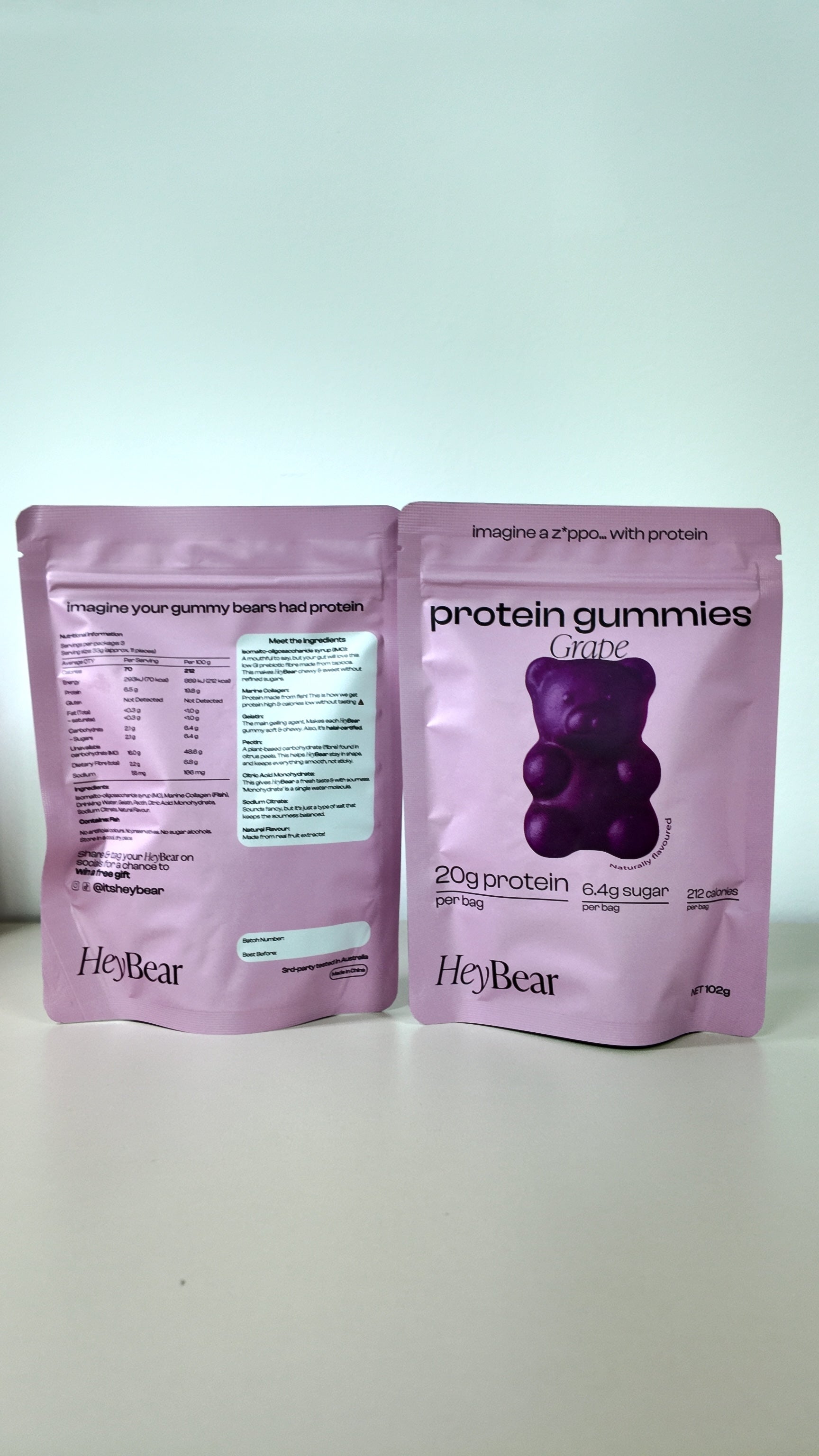 Grape Protein Gummies (3 Pack)