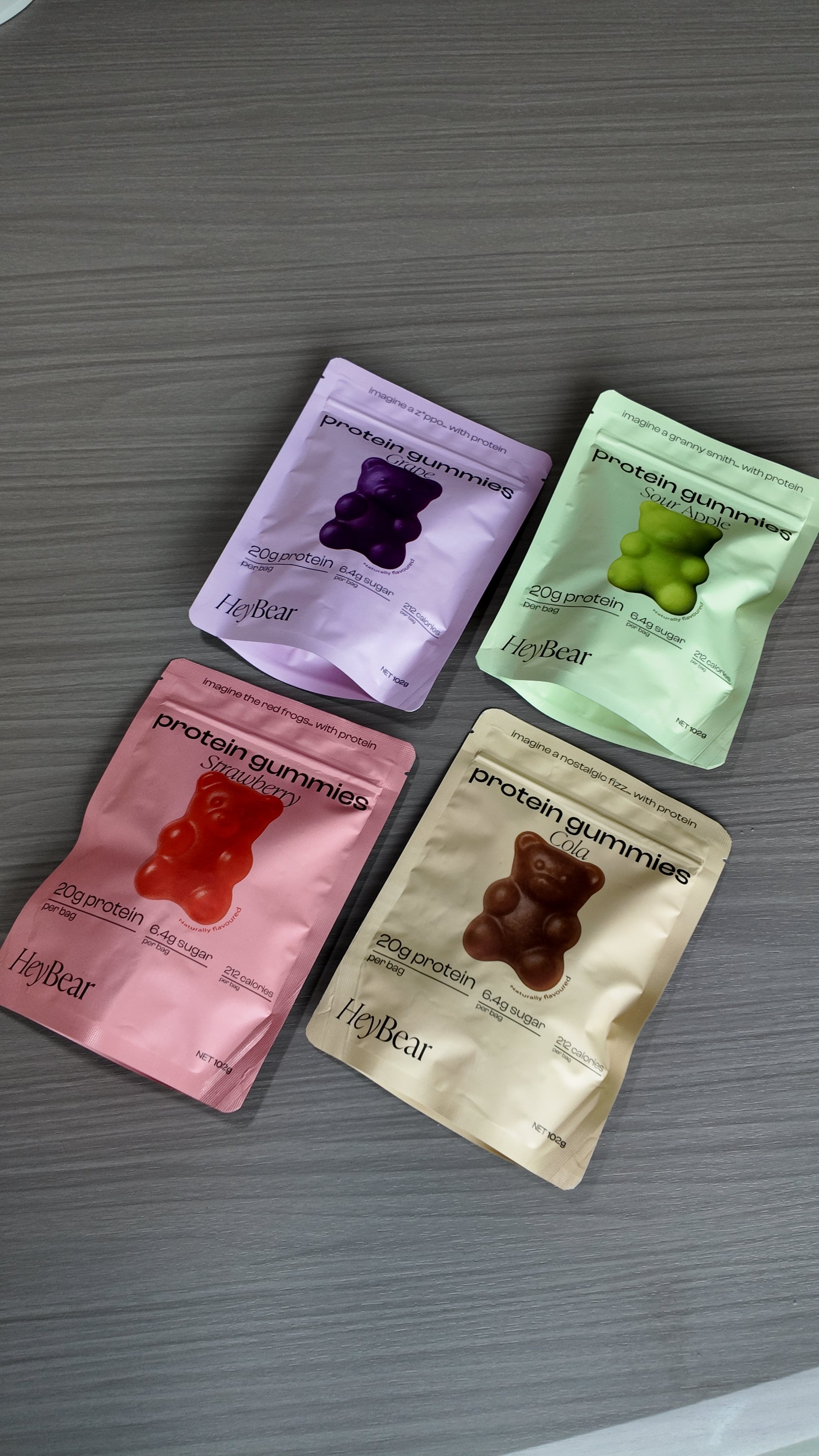 Variety Pack Protein Gummies (4 x 102g Bags)