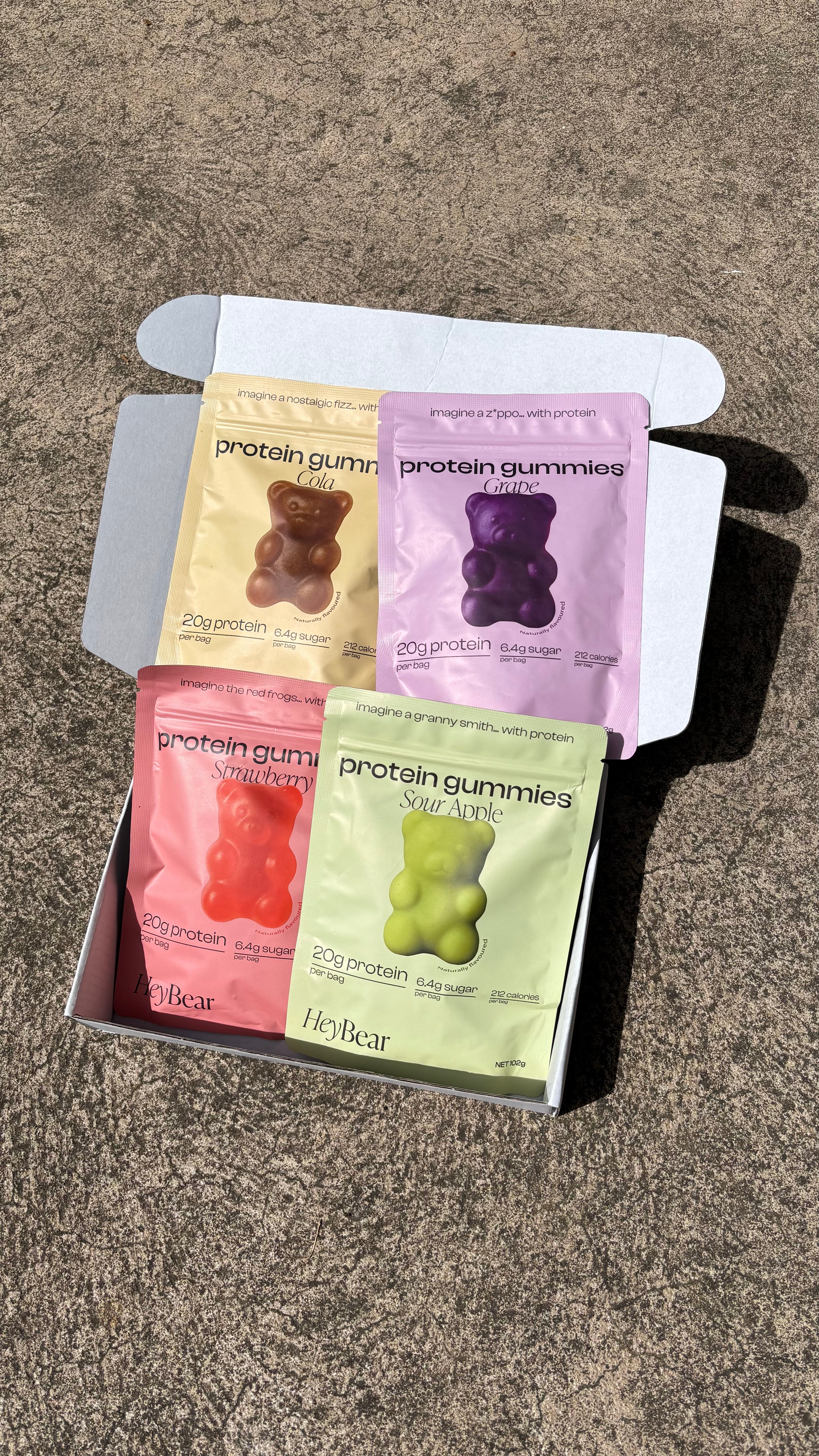 Variety Pack Protein Gummies (4 x 102g Bags)
